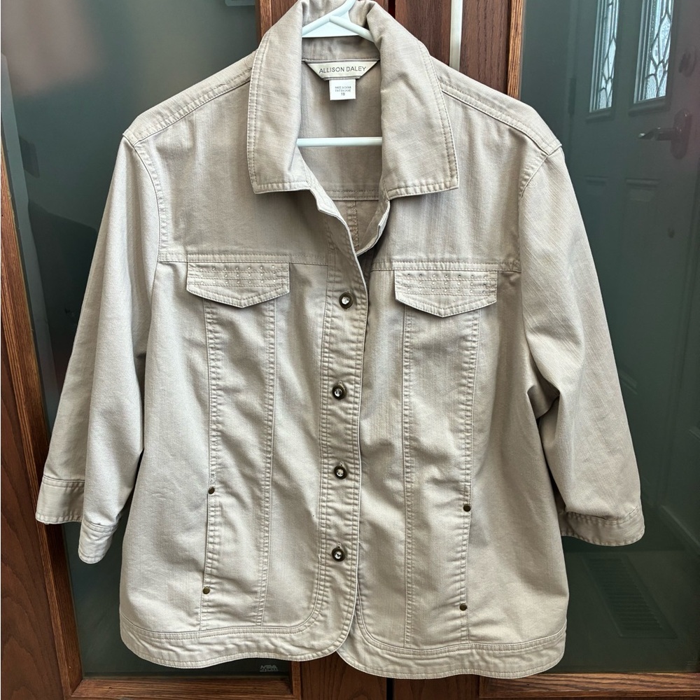 Allison Daley Light Tan Jean Jacket